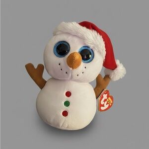 Ty Snowman Santa plush